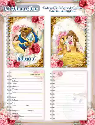vectores plantilas LIBRETA,PRINCESA,DISNEY,BELLA,